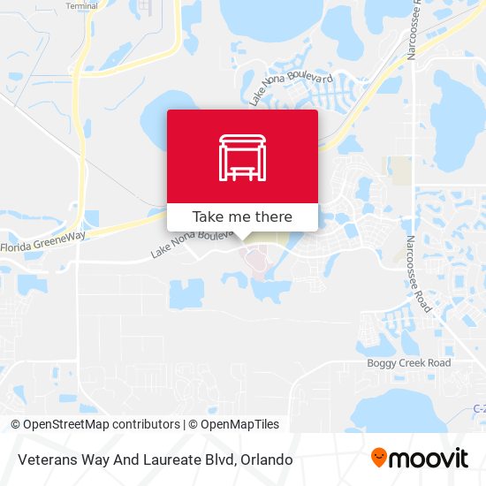 Veterans Way And Laureate Blvd map