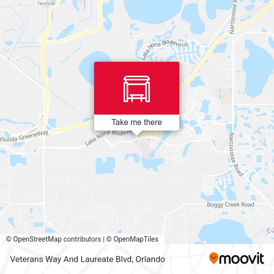 Mapa de Veterans Way And Laureate Blvd
