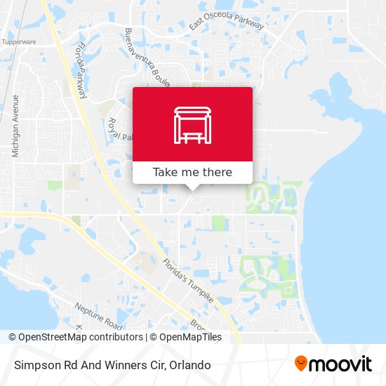 Simpson Rd And Winners Cir map