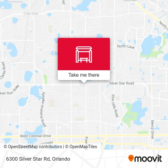 Mapa de 6300 Silver Star Rd