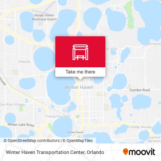 Winter Haven Transportation Center map