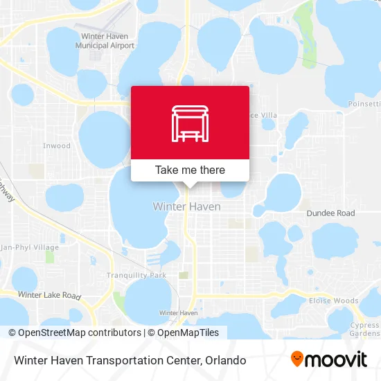 Winter Haven Transportation Center map