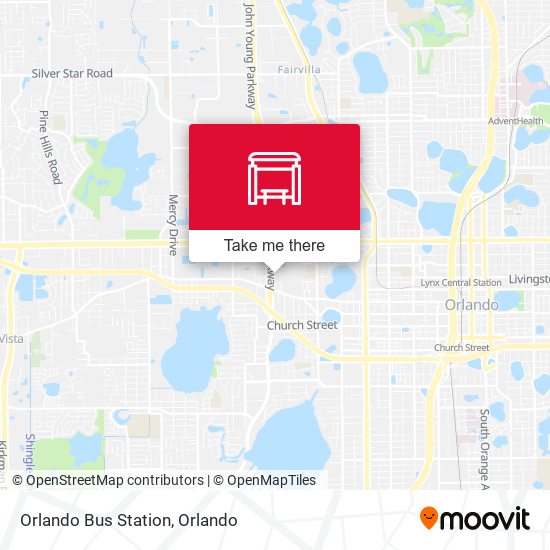 Mapa de Orlando Bus Station