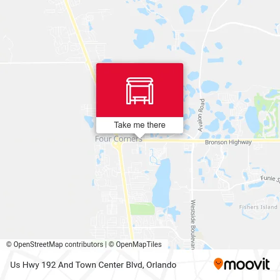 Mapa de Us Hwy 192 And Town Center Blvd