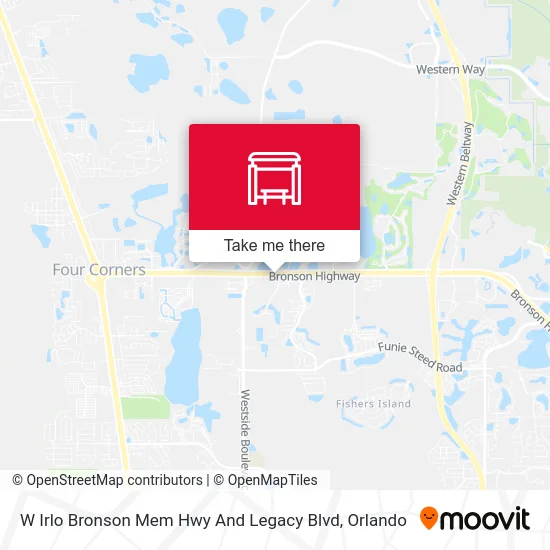 Mapa de W Irlo Bronson Mem Hwy And Legacy Blvd