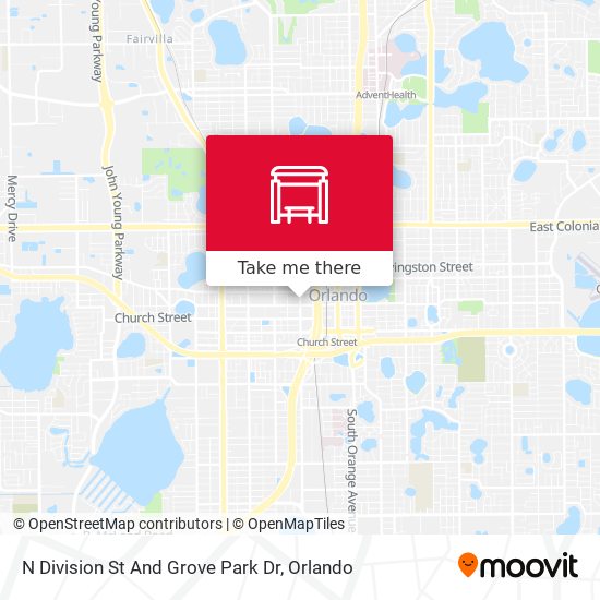Mapa de N Division St And Grove Park Dr