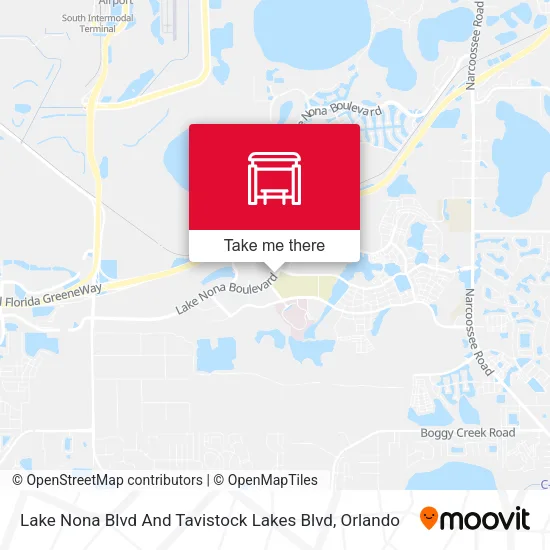Mapa de Lake Nona Blvd And Tavistock Lakes Blvd