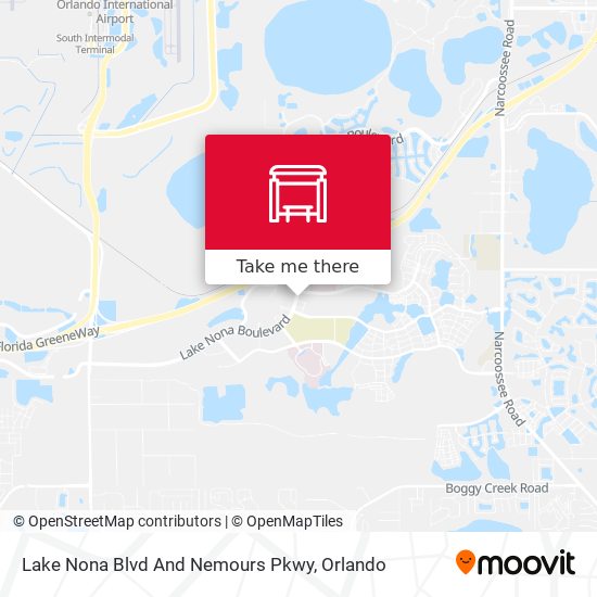 Lake Nona Blvd And Nemours Pkwy map