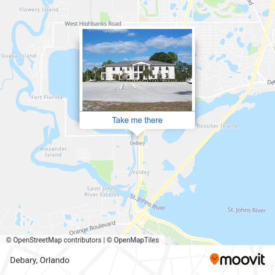 Mapa de Debary