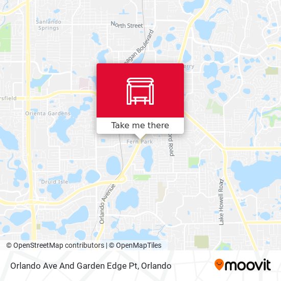 Orlando Ave And Garden Edge Pt map