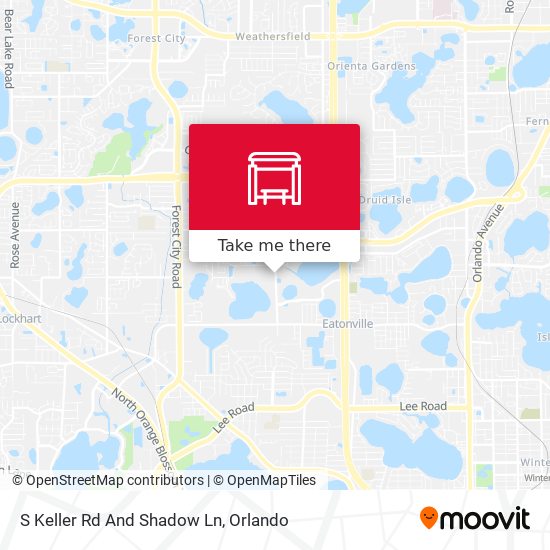 S Keller Rd And Shadow Ln map