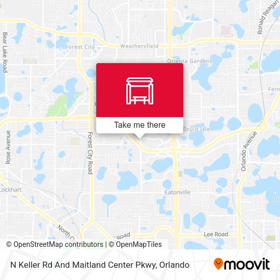 N Keller Rd And Maitland Center Pkwy map