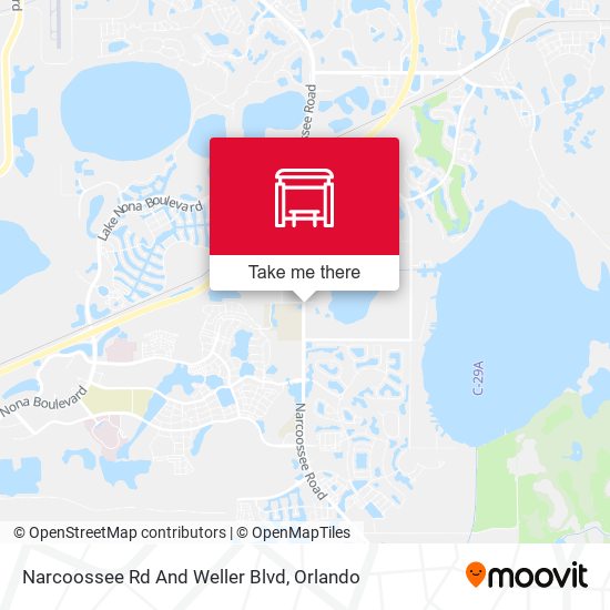 Narcoossee Rd And Weller Blvd map