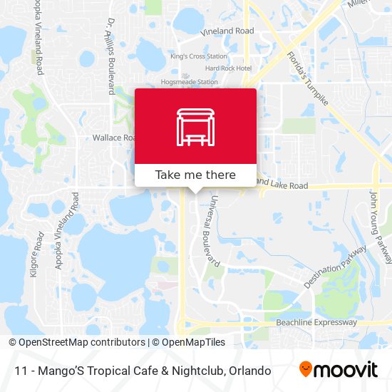 Mapa de 11 - Mango’S Tropical Cafe & Nightclub