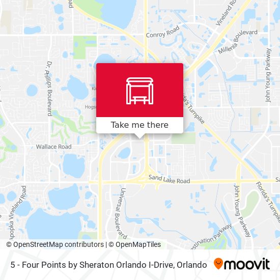Mapa de 5 - Four Points by Sheraton Orlando I-Drive