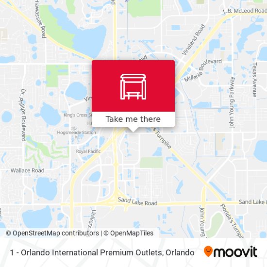 Mapa de 1 - Orlando International Premium Outlets