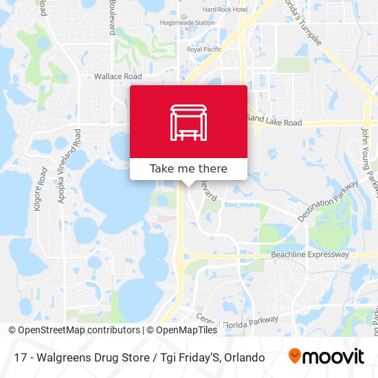 Mapa de 17 - Walgreens Drug Store / Tgi Friday’S