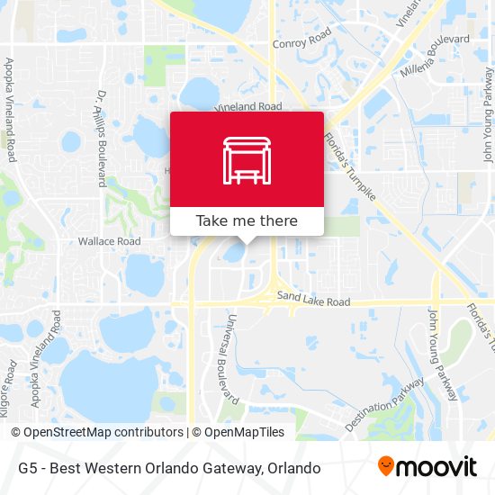 G5 - Best Western Orlando Gateway map