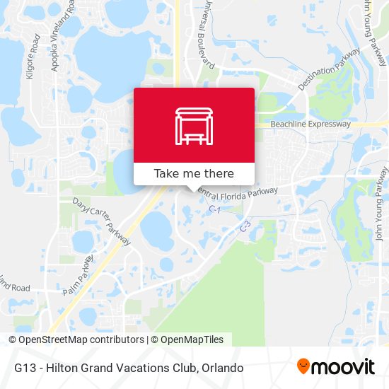 G13 - Hilton Grand Vacations Club map