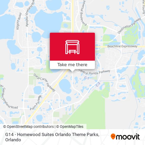 Mapa de G14 - Homewood Suites Orlando Theme Parks