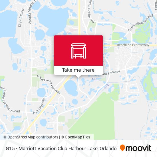 G15 - Marriott Vacation Club Harbour Lake map
