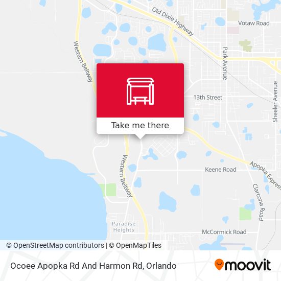 Ocoee Apopka Rd And Harmon Rd map
