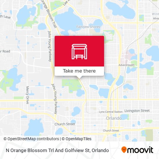 Mapa de N Orange Blossom Trl And Golfview St