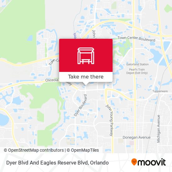 Dyer Blvd And Eagles Reserve Blvd map