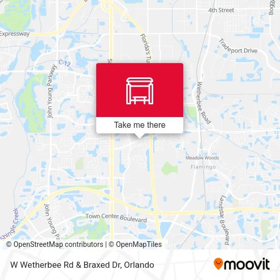 W Wetherbee Rd & Braxed Dr map