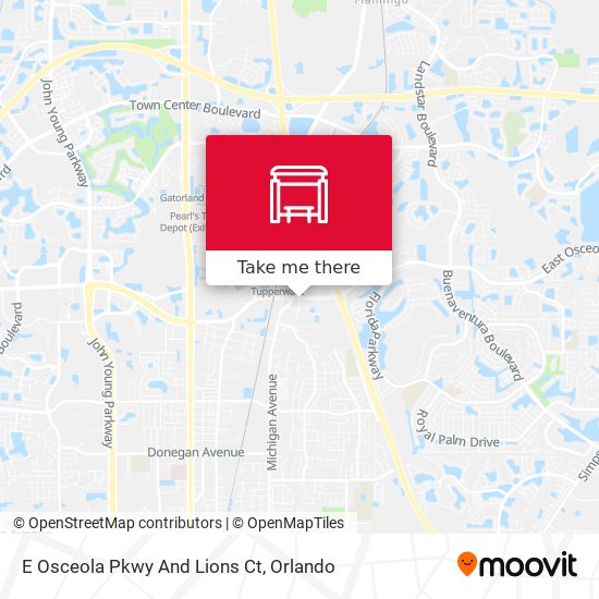 E Osceola Pkwy And Lions Ct map