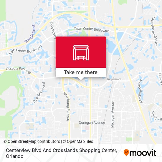 Mapa de Centerview Blvd And Crosslands Shopping Center