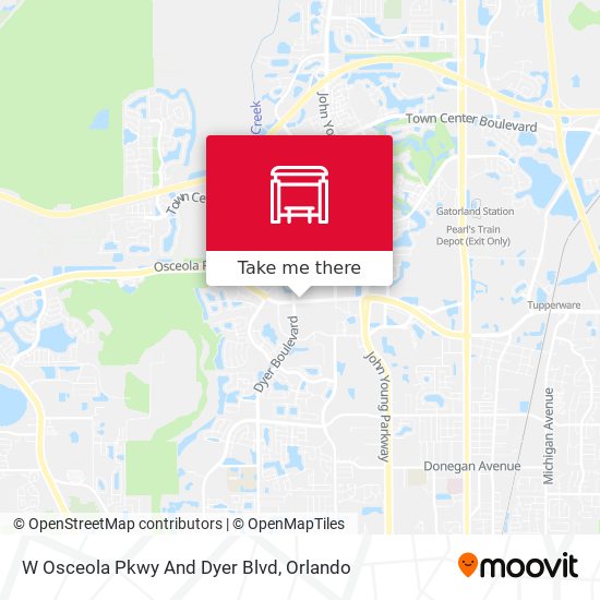 W Osceola Pkwy And Dyer Blvd map