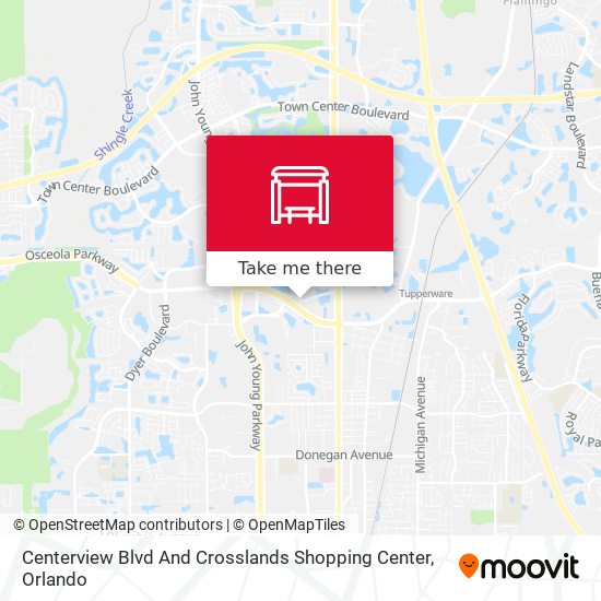 Mapa de Centerview Blvd And Crosslands Shopping Center