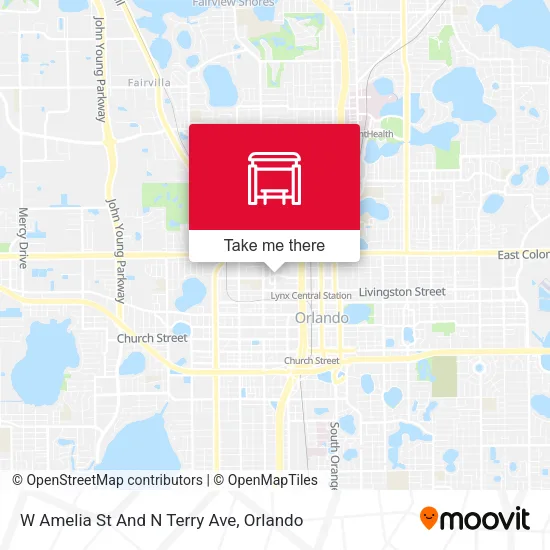 Mapa de W Amelia St And N Terry Ave