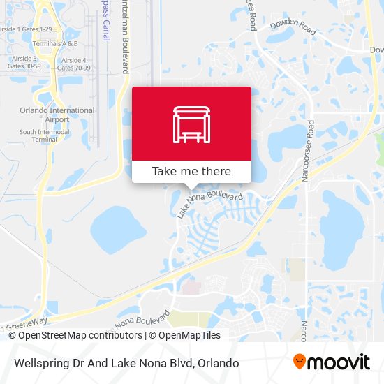 Mapa de Wellspring Dr And Lake Nona Blvd