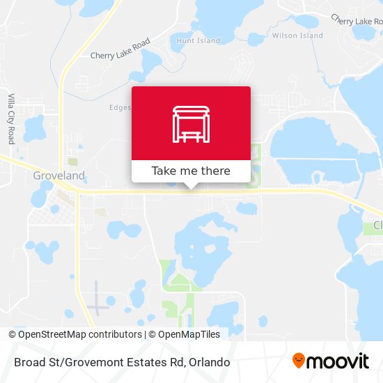 Broad St/Grovemont Estates Rd map