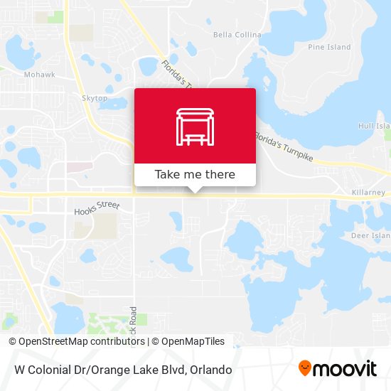 W Colonial Dr/Orange Lake Blvd map
