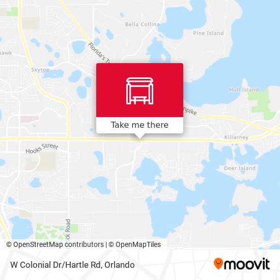 W Colonial Dr/Hartle Rd map