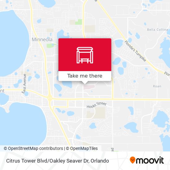 Mapa de Citrus Tower Blvd / Oakley Seaver Dr