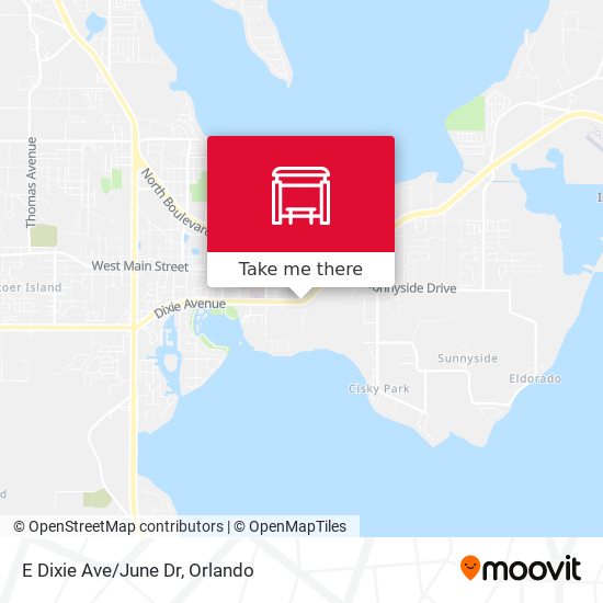 E Dixie Ave/June Dr map