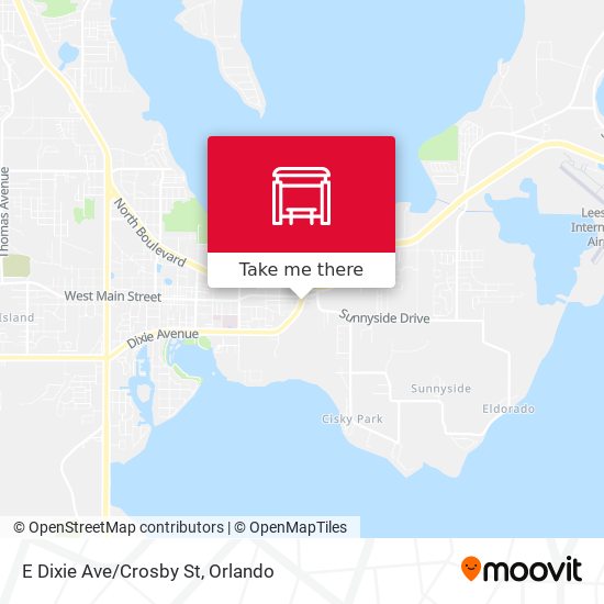 Mapa de E Dixie Ave/Crosby St