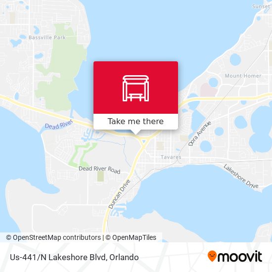 Us-441/N Lakeshore Blvd map