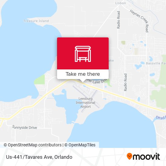 Us-441/Tavares Ave map