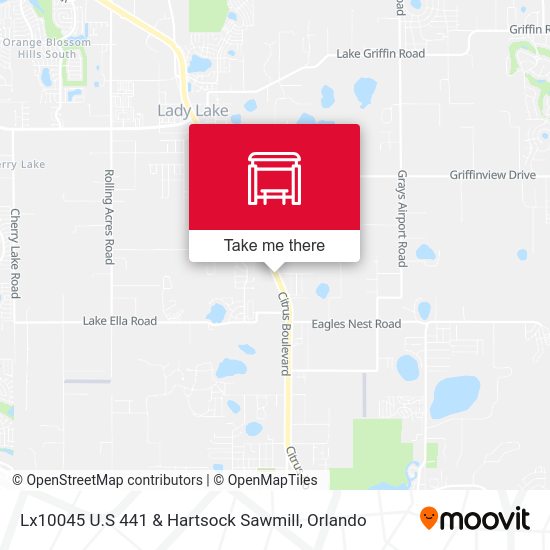 Us-441 S/Hartstock Sawmill Rd map