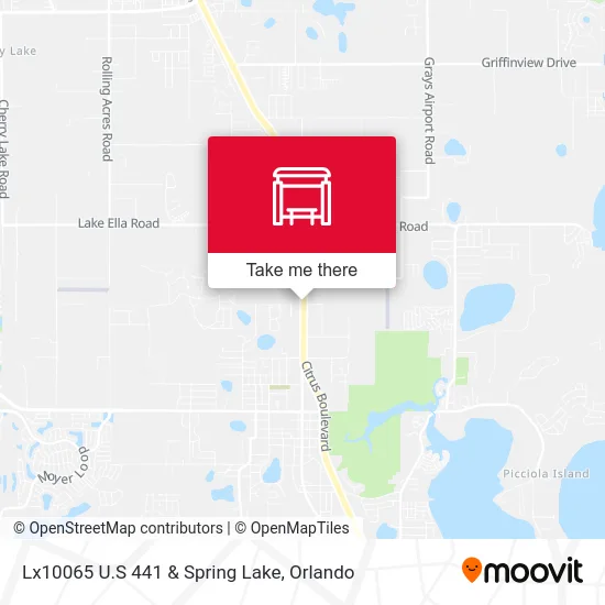 Lx10065 U.S 441 & Spring Lake map