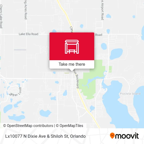Lx10077 N Dixie Ave & Shiloh St map