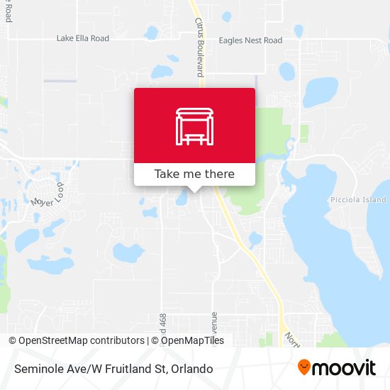 Seminole Ave/W Fruitland St map