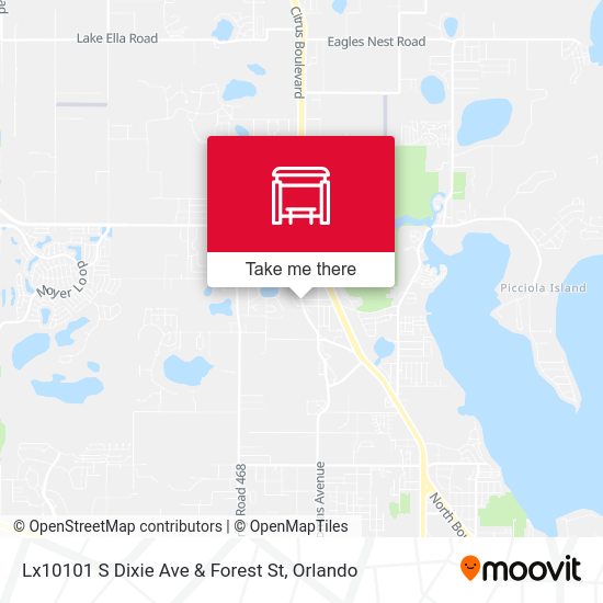 Mapa de Lx10101 S Dixie Ave & Forest St