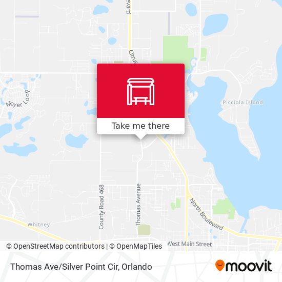 Thomas Ave/Silver Point Cir map