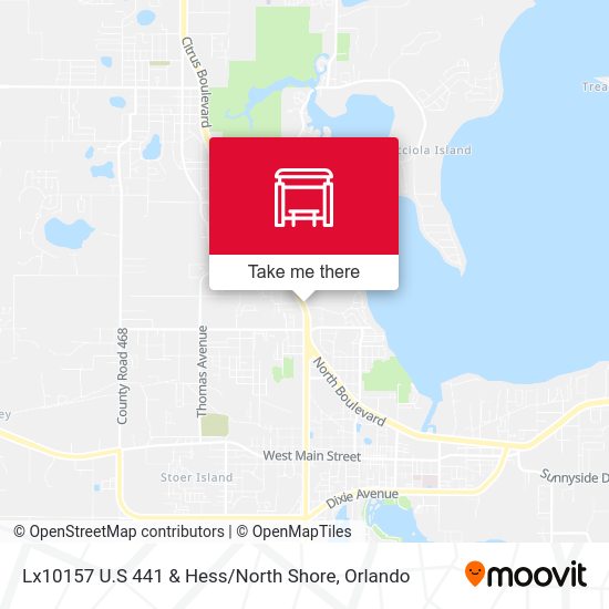 N 14th St/N Shore Dr map